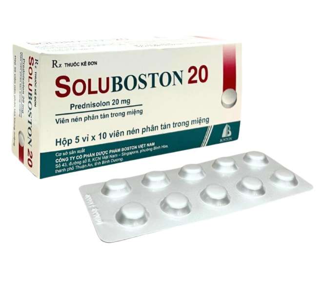 SOLUBOSTON 20 - Boston (5 vỉ x 10 viên) 1 SOLUBOSTON 20 - Boston (5 vỉ x 10 viên)