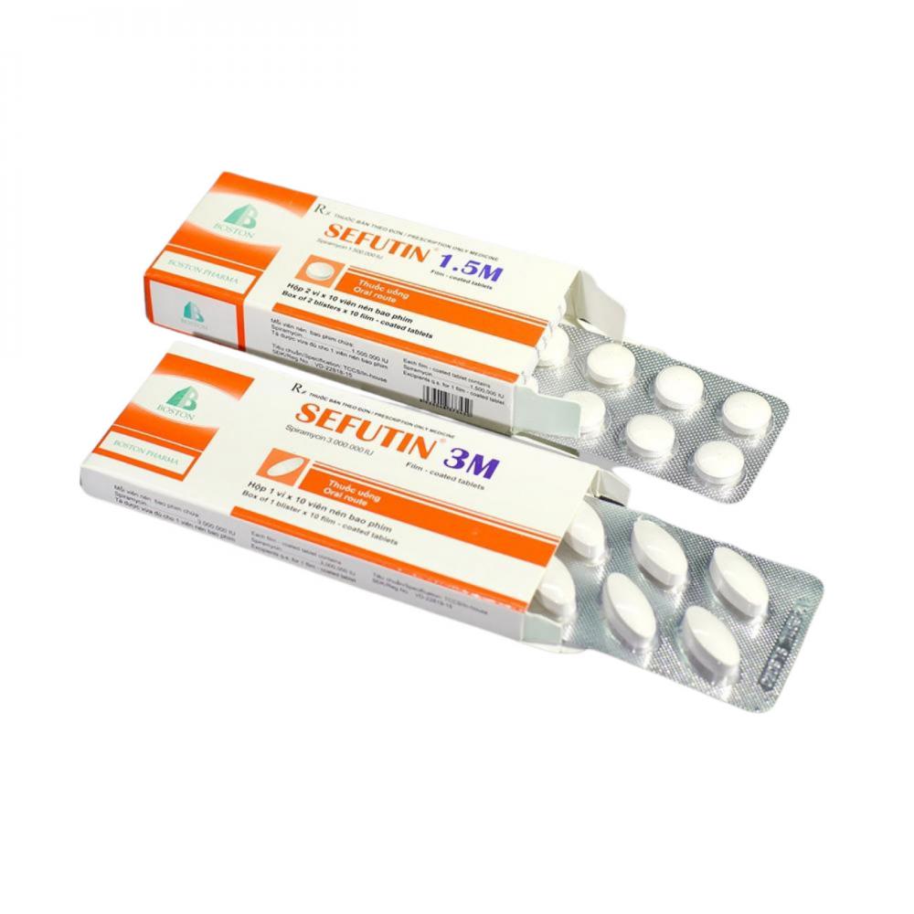 Sefutin 3M - Boston (1 vỉ x 10 viên) 1 Sefutin 3M - Boston (1 vỉ x 10 viên)