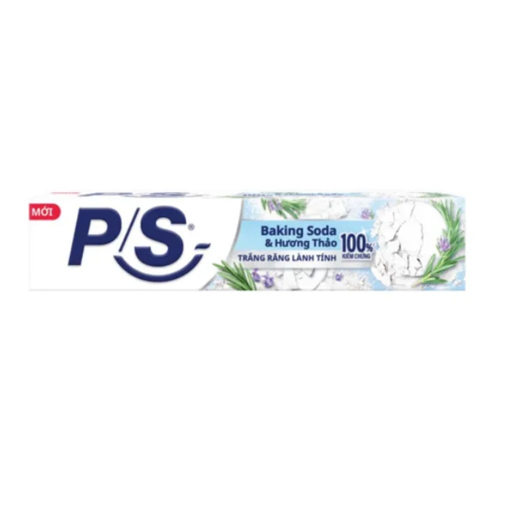 Kem Đánh Răng P/S Baking Soda & Hương Thảo Trắng Răng 180g 1 Kem Đánh Răng P/S Baking Soda & Hương Thảo Trắng Răng 180g