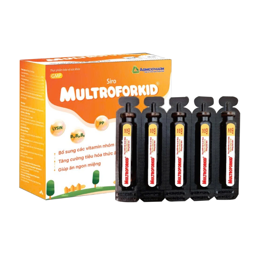 SIRO MULTROFOKID - AGIMEXPHARM (20 ỐNG X 7,5 ML) 1 SIRO MULTROFOKID - AGIMEXPHARM (20 ỐNG X 7,5 ML)