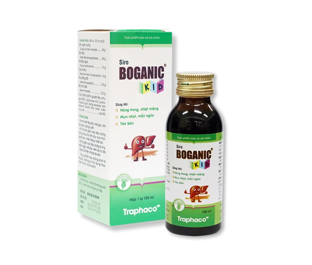 Siro Boganic Kid thanh nhiệt, hỗ trợ giảm táo bón cho trẻ (Chai 100ml) 1 Siro Boganic Kid thanh nhiệt, hỗ trợ giảm táo bón cho trẻ (Chai 100ml)