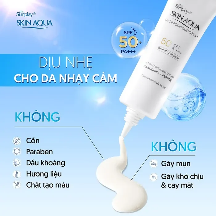 Kem Chống Nắng Skin Aqua UV Defense Duo Serum 30g Dưỡng Sáng Da 3 Kem Chống Nắng Skin Aqua UV Defense Duo Serum 30g Dưỡng Sáng Da - Ảnh 3