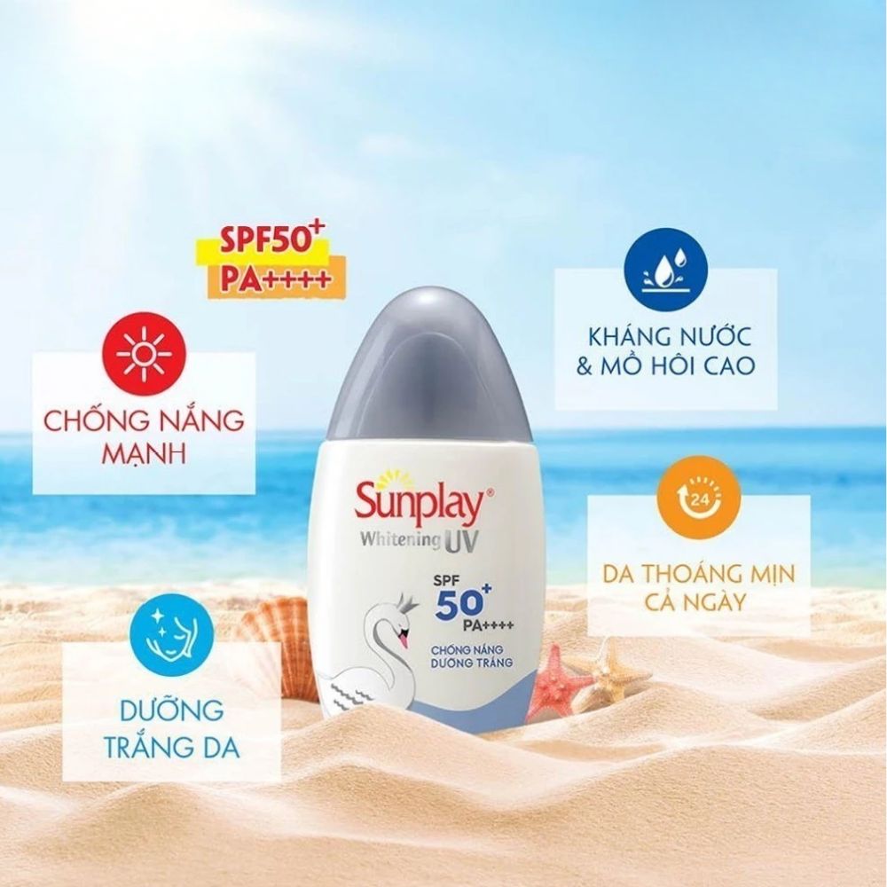 Sữa Chống Nắng Sunplay Skin Aqua Clear White Dưỡng Sáng 30g 3 Sữa Chống Nắng Sunplay Skin Aqua Clear White Dưỡng Sáng 30g - Ảnh 3