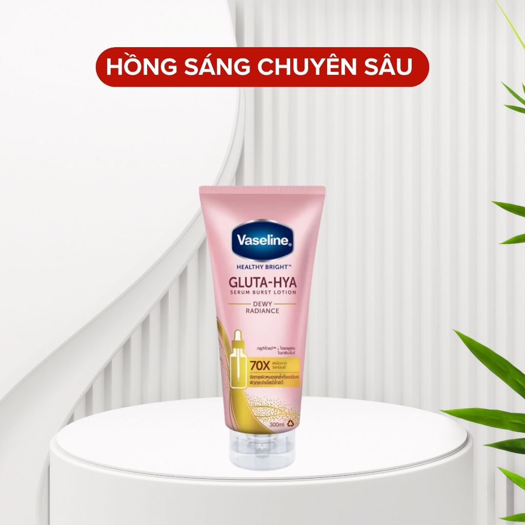 Sữa Dưỡng Thể Vaseline Hồng Healthy Bright 300ml Sáng Da Chuyên Sâu 4 Sữa Dưỡng Thể Vaseline Hồng Healthy Bright 300ml Sáng Da Chuyên Sâu - Ảnh 4