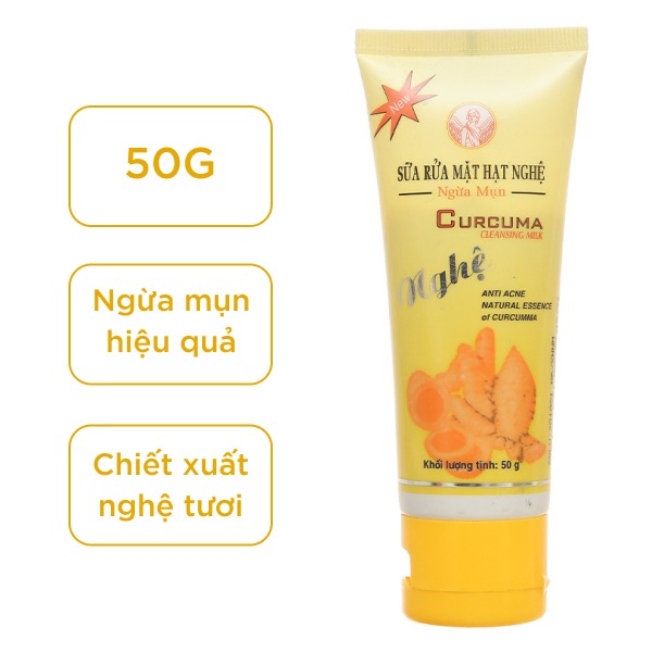Sữa Rửa Mặt Nghệ Thorakao Ngừa Mụn 50g 2 Sữa Rửa Mặt Nghệ Thorakao Ngừa Mụn 50g - Ảnh 2