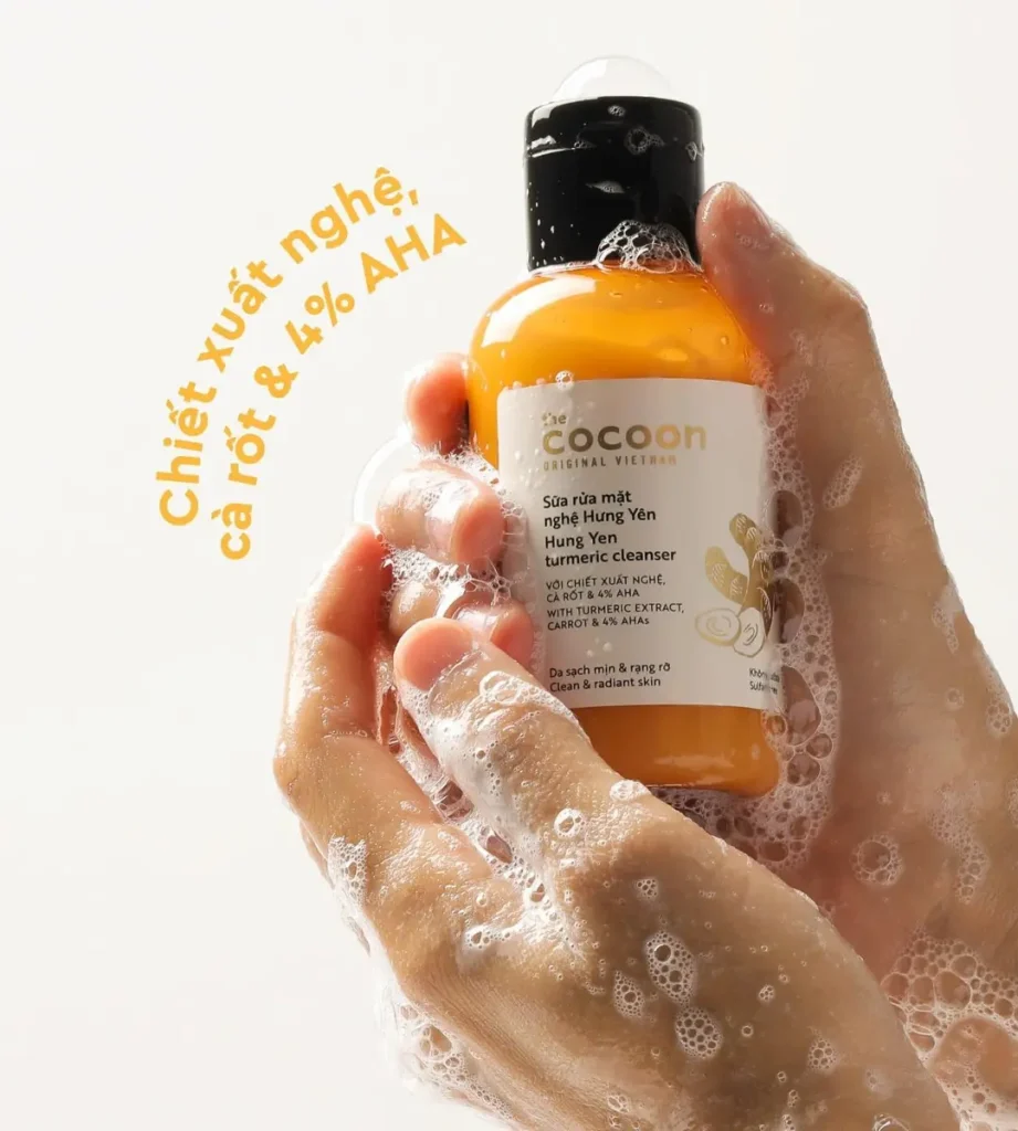 Sữa Rửa Mặt Nghệ Hưng Yên Cocoon 140ml Sạch Sâu Sáng Da 4 Sữa Rửa Mặt Nghệ Hưng Yên Cocoon 140ml Sạch Sâu Sáng Da - Ảnh 4