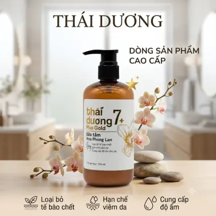 Sữa tắm Thái Dương 7 Plus Gold Hoa Phong Lan (500ml) 2 Sữa tắm Thái Dương 7 Plus Gold Hoa Phong Lan (500ml) - Ảnh 2