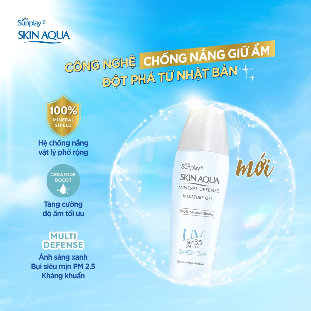 Kem Chống Nắng Skin Aqua Dưỡng Ẩm Sunplay Mineral Defense Gel 25g 2 Kem Chống Nắng Skin Aqua Dưỡng Ẩm Sunplay Mineral Defense Gel 25g - Ảnh 2
