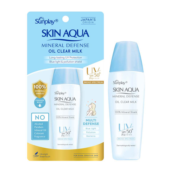 Kem Chống Nắng Sunplay Skin Aqua Mineral Defense Oil Clear Milk 25g Kiềm Dầu 1 Kem Chống Nắng Sunplay Skin Aqua Mineral Defense Oil Clear Milk 25g Kiềm Dầu