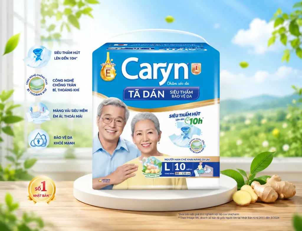 Tã Dán Người Lớn Caryn Size L 10 Miếng 3 Tã Dán Người Lớn Caryn Size L 10 Miếng - Ảnh 3
