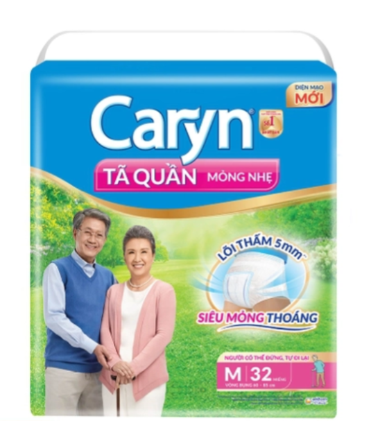 Tã Quần Người Lớn Mỏng Nhẹ Caryn Size M 32 Miếng 2 Tã Quần Người Lớn Mỏng Nhẹ Caryn Size M 32 Miếng
