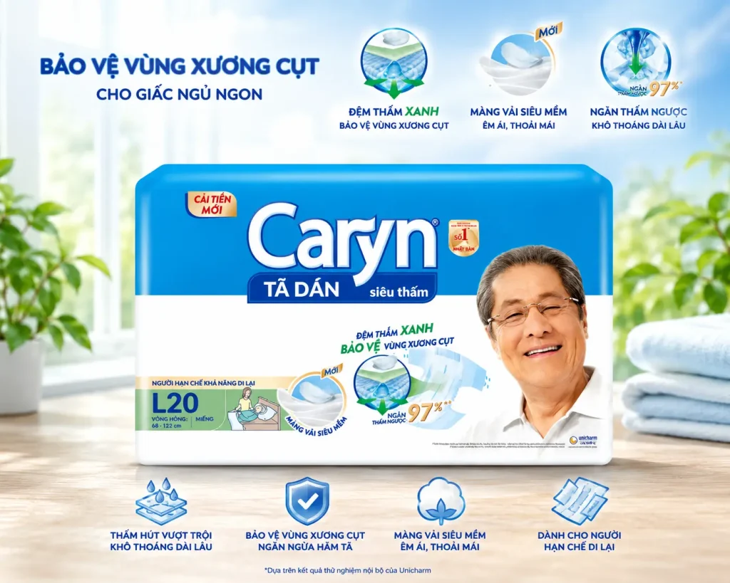Tã dán người lớn Caryn L20 3 Tã dán người lớn Caryn L20 - Ảnh 3