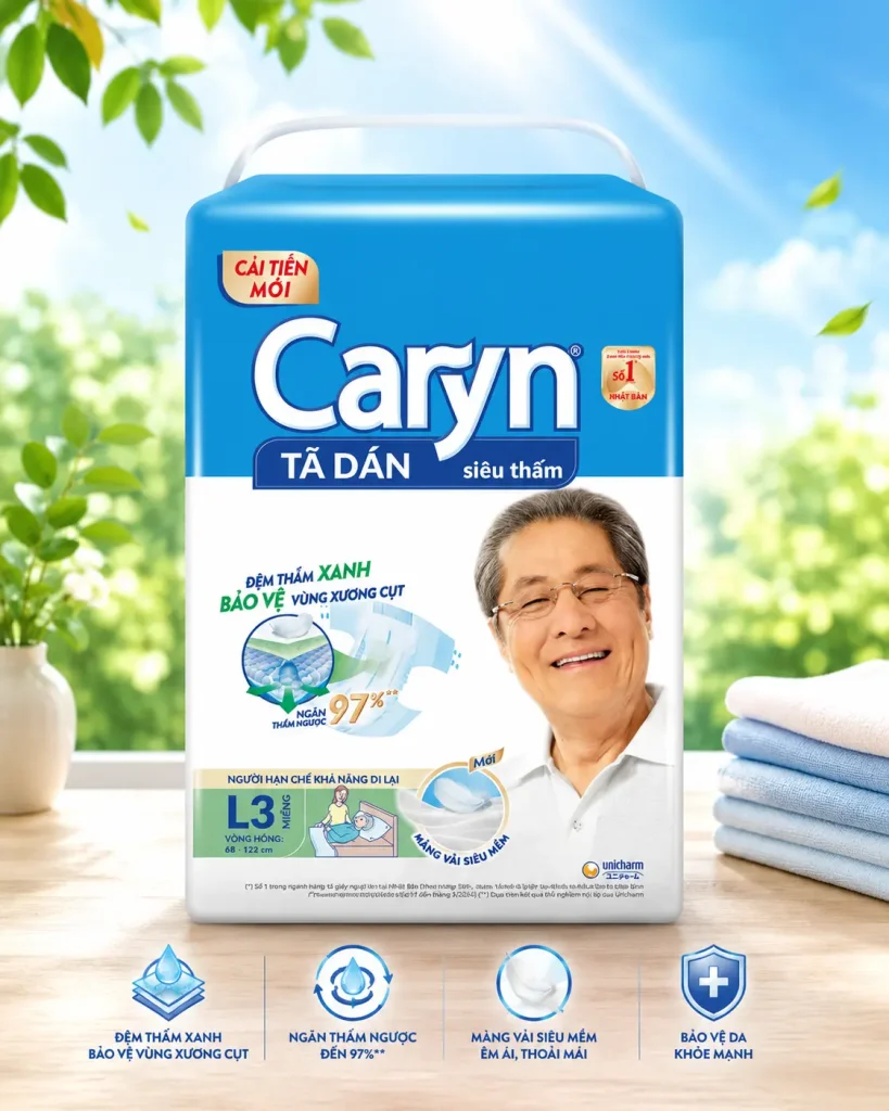 Tã dán người lớn Caryn L3 2 Tã dán người lớn Caryn L3 - Ảnh 2
