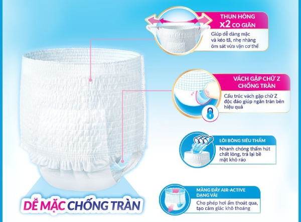 Tã dán tiết kiệm Caryn size M 10 miếng 3 Tã dán tiết kiệm Caryn size M 10 miếng - Ảnh 3