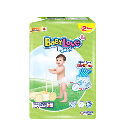 Tã quần Baby Love Size 3XL- Công nghệ nhật bản - Luxpearl Store 1 Tã quần Baby Love Size 3XL- Công nghệ nhật bản - Luxpearl Store
