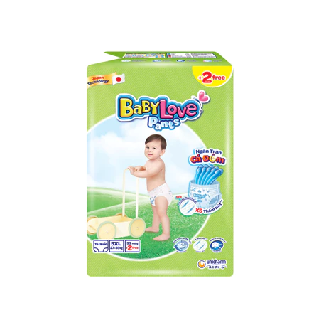 Tã quần Baby Love Size 5XL - Công nghệ nhật bản - Luxpearl Store 1 Tã quần Baby Love Size 5XL - Công nghệ nhật bản - Luxpearl Store