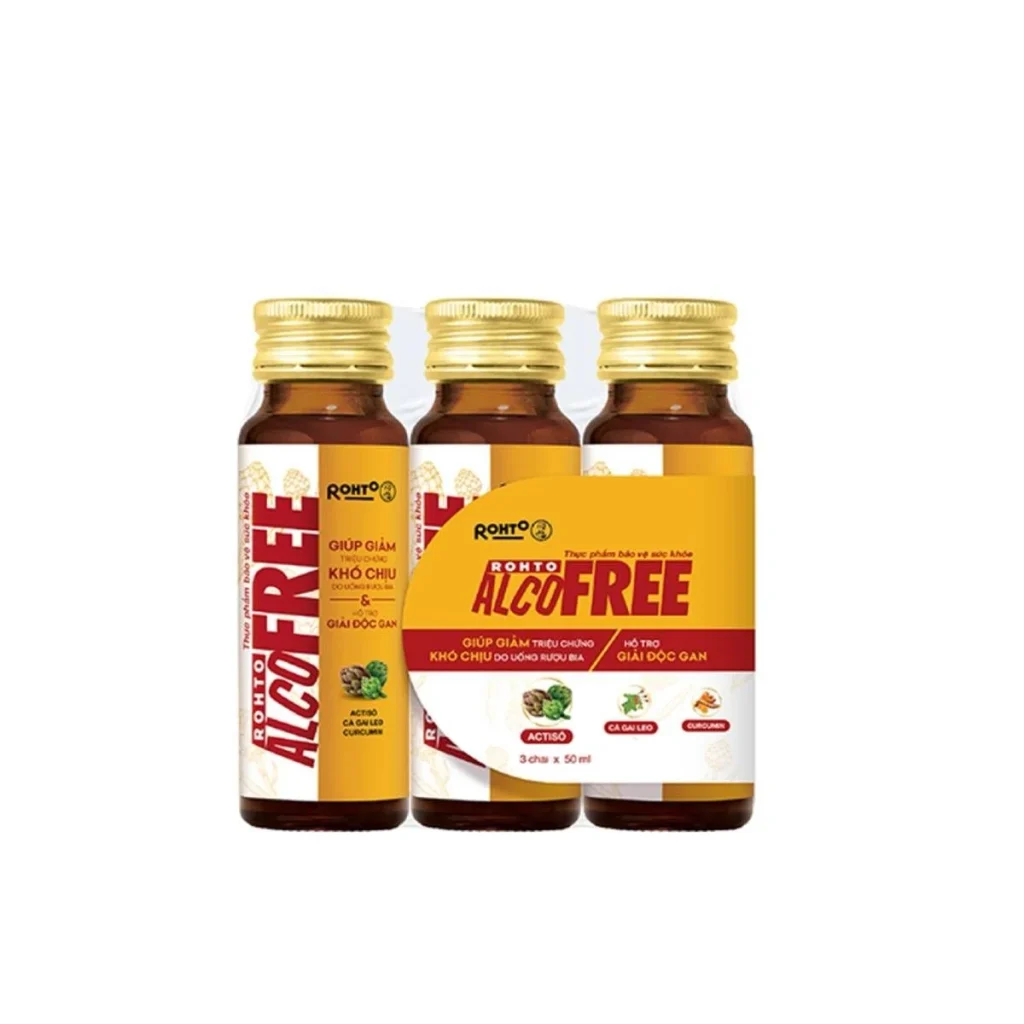 Thực phẩm bảo vệ sức khỏe Rohto Alcofree (Lốc 3 chai 50ml) 1 Thực phẩm bảo vệ sức khỏe Rohto Alcofree (Lốc 3 chai 50ml)