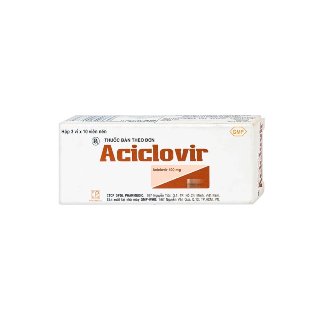 Thuốc Acyclovir 400mg Pharmedic - Điều trị nhiễm virus Herpes (30 viên) 2 Thuốc Acyclovir 400mg Pharmedic - Điều trị nhiễm virus Herpes (30 viên) - Ảnh 2
