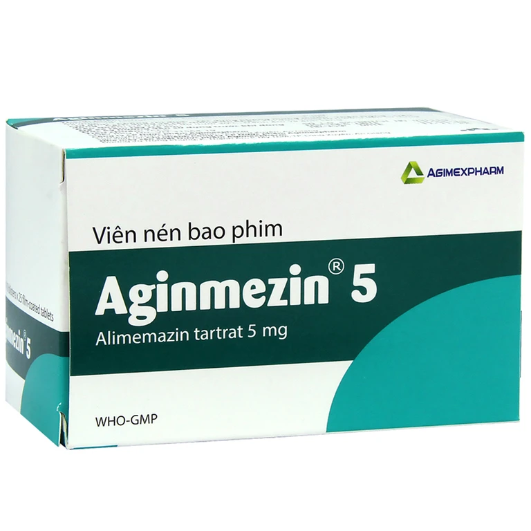 Thuốc Aginmezin 5 Agimexpharm điều trị dị ứng hô hấp, viêm mũi, hắt hơi, sổ mũi (10 vỉ x 25 viên) 2 Thuốc Aginmezin 5 Agimexpharm điều trị dị ứng hô hấp, viêm mũi, hắt hơi, sổ mũi (10 vỉ x 25 viên) - Ảnh 2