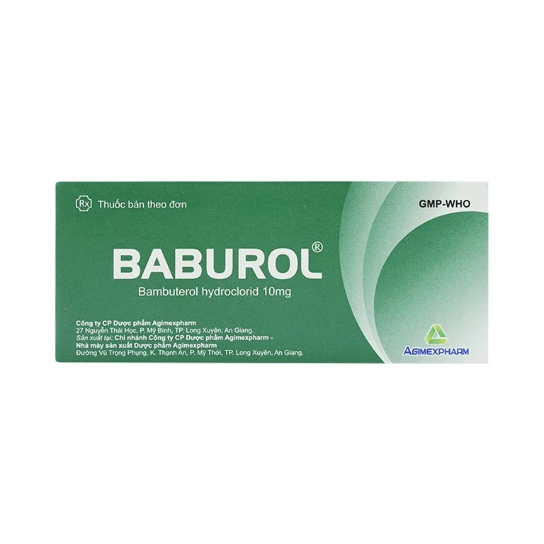Thuốc Baburol Agimexpharm điều trị hen phế quản, viêm phế quản (3 vỉ x 10 viên) 2 Thuốc Baburol Agimexpharm điều trị hen phế quản, viêm phế quản (3 vỉ x 10 viên) - Ảnh 2