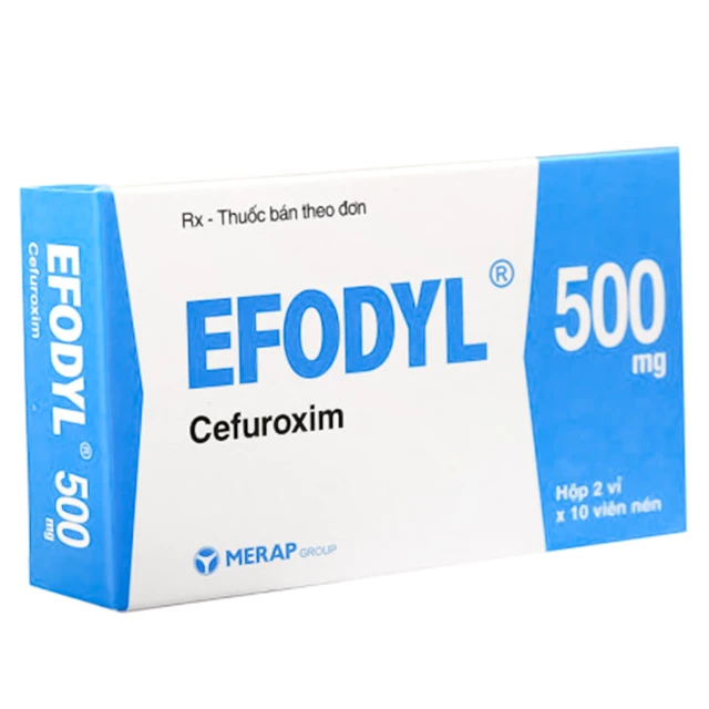 Thuốc Efodyl 500mg (2 vỉ x 10 viên) 1 Thuốc Efodyl 500mg (2 vỉ x 10 viên)