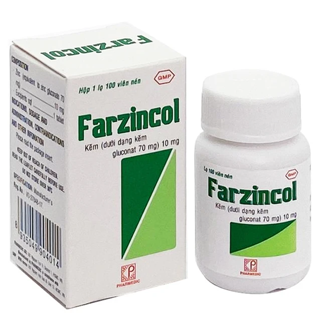 Thuốc Farzincol Pharmedic điều trị thiếu kẽm (100 viên) 1 Thuốc Farzincol Pharmedic điều trị thiếu kẽm (100 viên)