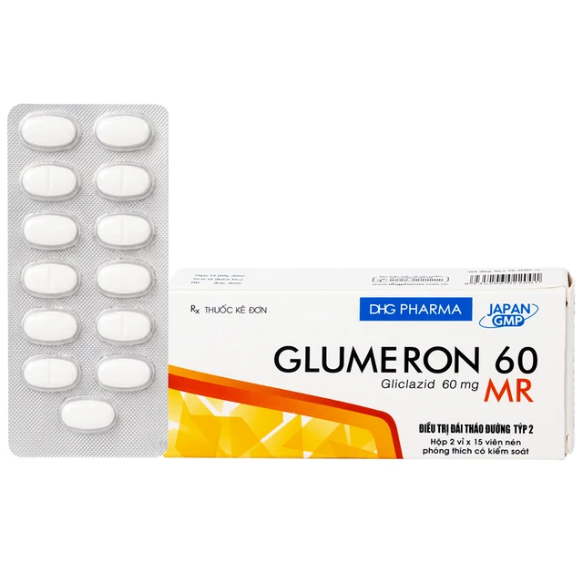 Thuốc Glumeron 60 MR DHG (2 vỉ x 15 viên) 1 Thuốc Glumeron 60 MR DHG (2 vỉ x 15 viên)