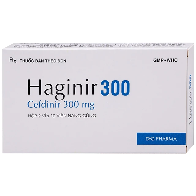Thuốc Haginir 300 DHG (2 vỉ x 10 viên) 1 Thuốc Haginir 300 DHG (2 vỉ x 10 viên)