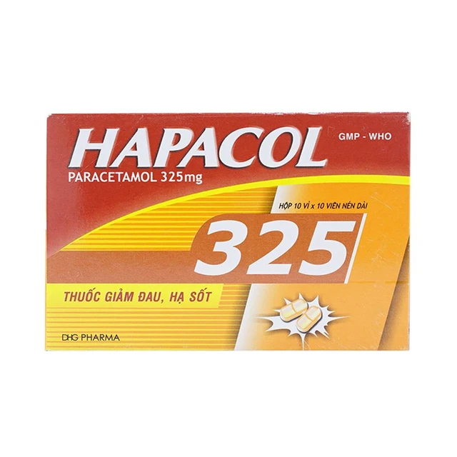 Thuốc Hapacol 325 DHG (10 vỉ x 10 viên) 1 Thuốc Hapacol 325 DHG (10 vỉ x 10 viên)