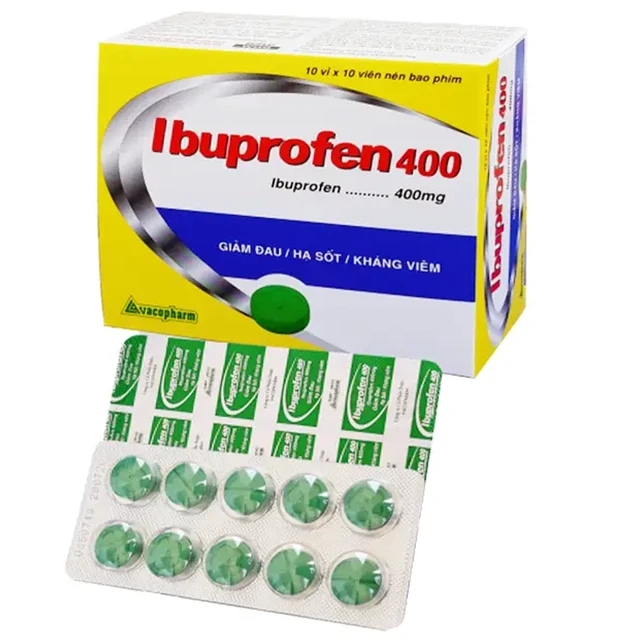 Thuốc Ibuprofen 400 (10 vỉ x 10 viên) 1 Thuốc Ibuprofen 400 (10 vỉ x 10 viên)
