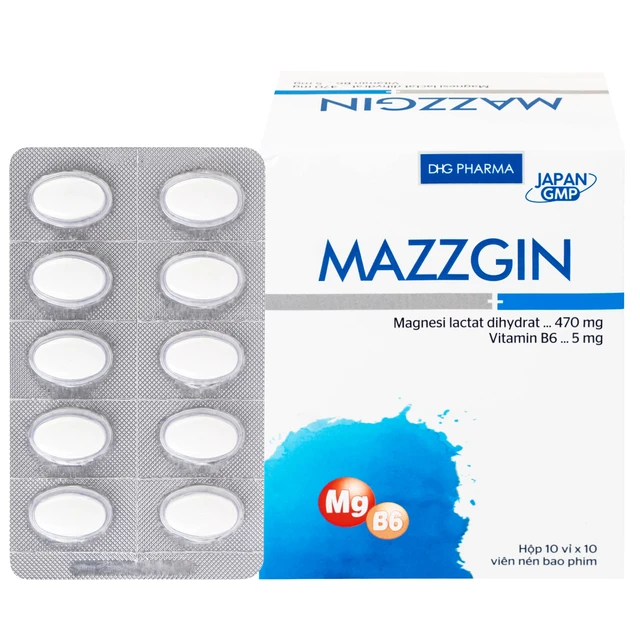 Thuốc Mazzgin DHG Pharma (10 vỉ x 10 viên) 1 Thuốc Mazzgin DHG Pharma (10 vỉ x 10 viên)