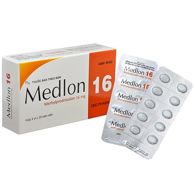 Thuốc Medlon 16 DHG Pharma (3 vỉ x 10 viên) 1 Thuốc Medlon 16 DHG Pharma (3 vỉ x 10 viên)