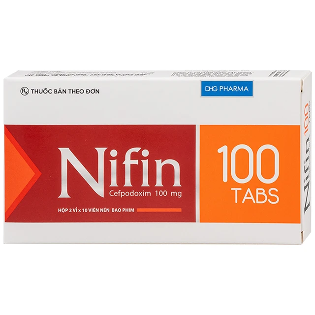 Thuốc Nifin 100 Tabs DHG (2 vỉ x 10 viên) 1 Thuốc Nifin 100 Tabs DHG (2 vỉ x 10 viên)