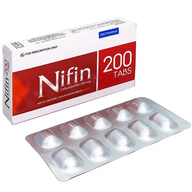 Thuốc Nifin 200 Tabs DHG (2 vỉ x 10 viên) 1 Thuốc Nifin 200 Tabs DHG (2 vỉ x 10 viên)