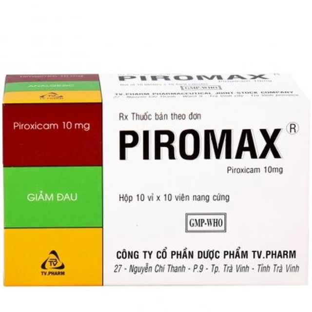 Thuốc Piromax 10mg TV. Pharm (10 vỉ x 10 viên) 1 Thuốc Piromax 10mg TV. Pharm (10 vỉ x 10 viên)