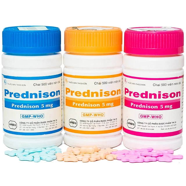 Thuốc Prednison 5mg Uphace (500 viên) 1 Thuốc Prednison 5mg Uphace (500 viên)