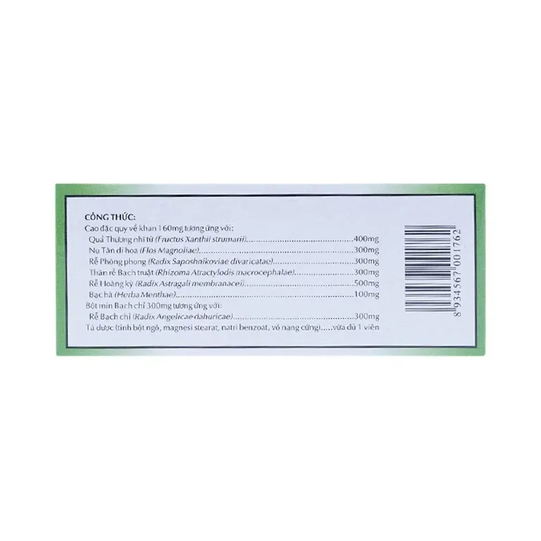 Thuốc Rhinassin-OPC điều trị viêm xoang, viêm mũi dị ứng (5 vỉ x 10 viên) 2 Thuốc Rhinassin-OPC điều trị viêm xoang, viêm mũi dị ứng (5 vỉ x 10 viên) - Ảnh 2
