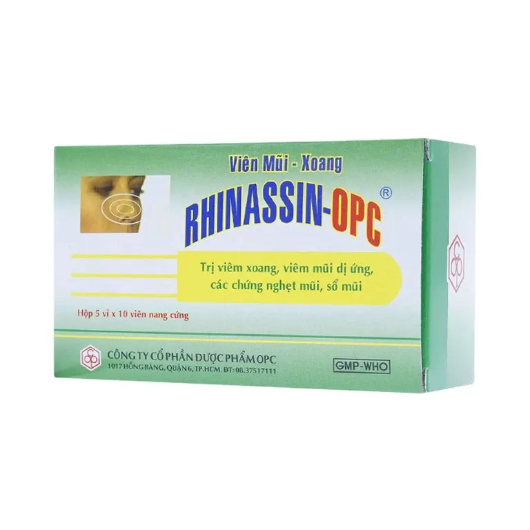 Thuốc Rhinassin-OPC điều trị viêm xoang, viêm mũi dị ứng (5 vỉ x 10 viên) 3 Thuốc Rhinassin-OPC điều trị viêm xoang, viêm mũi dị ứng (5 vỉ x 10 viên) - Ảnh 3