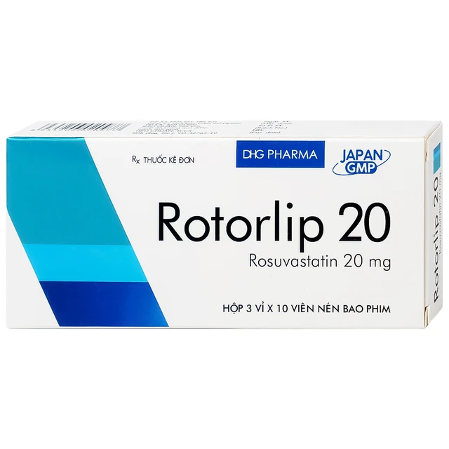 Thuốc Rotorlip 20 DHG (3 vỉ x 10 viên) 2 Thuốc Rotorlip 20 DHG (3 vỉ x 10 viên) - Ảnh 2