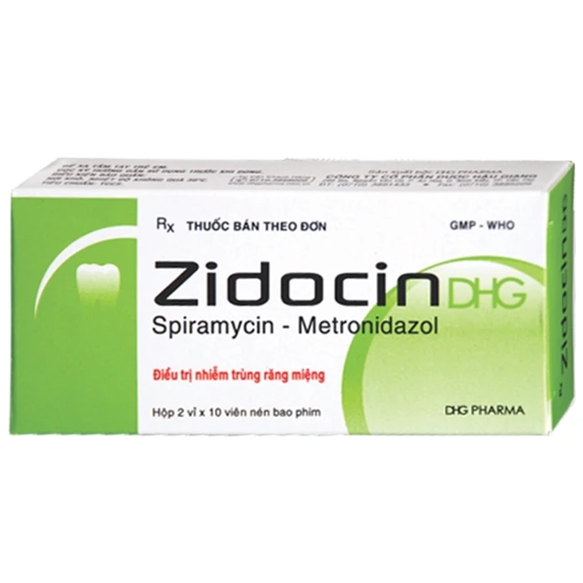 Thuốc Zidocin DHG (2 vỉ x 10 viên) 1 Thuốc Zidocin DHG (2 vỉ x 10 viên)
