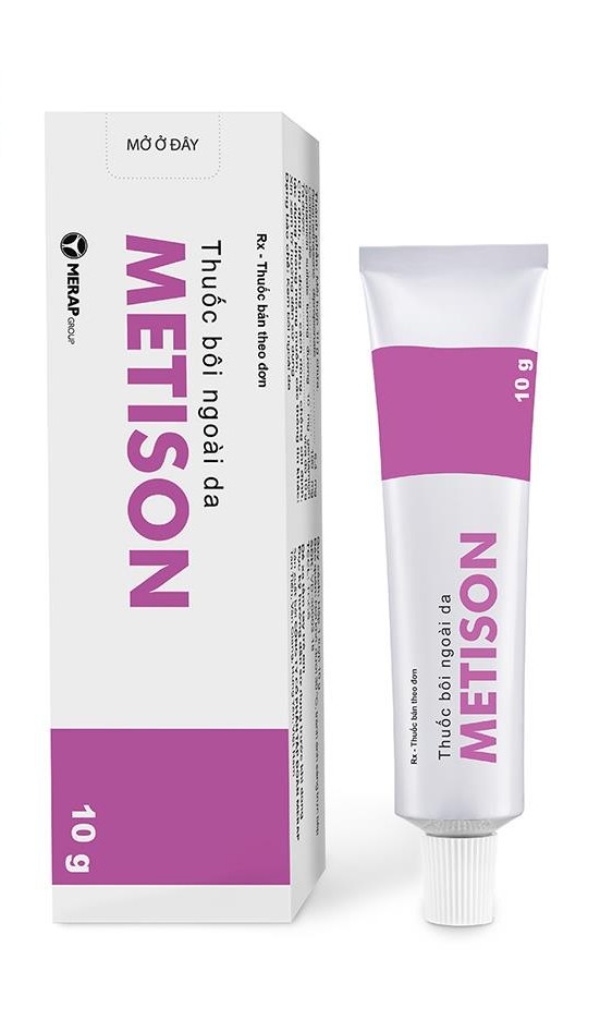 Thuốc bôi ngoài da Metison 10g 1 Thuốc bôi ngoài da Metison 10g