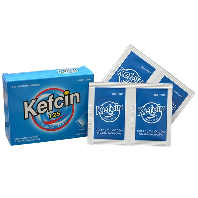 Thuốc cốm Kefcin 125 DHG (24 gói) 1 Thuốc cốm Kefcin 125 DHG (24 gói)