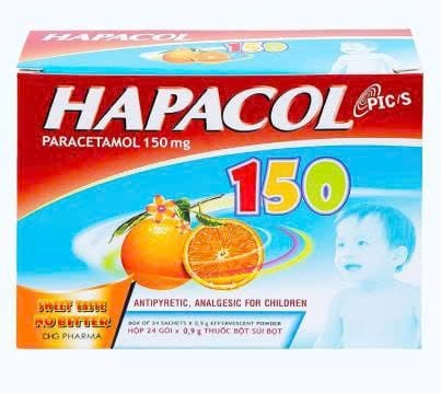 Thuốc giảm đau, hạ sốt Hapacol 150 (Hộp 24 gói 0.9gram) 2 Thuốc giảm đau, hạ sốt Hapacol 150 (Hộp 24 gói 0.9gram) - Ảnh 2