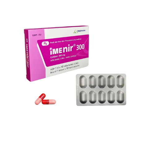 Thuốc kháng sinh Imenir 300mg VNA (1 vỉ x 10 viên) 1 Thuốc kháng sinh Imenir 300mg VNA (1 vỉ x 10 viên)