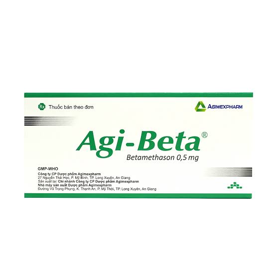 Thuốc kháng viêm AGI-BETA 0,5mg 1 Thuốc kháng viêm AGI-BETA 0,5mg
