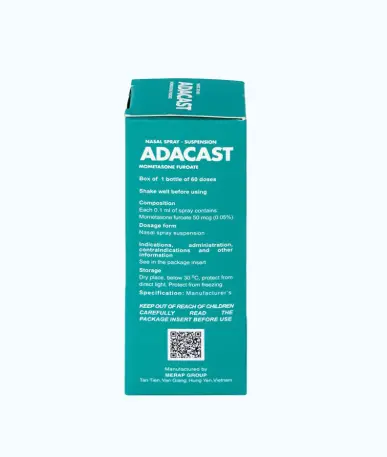 Thuốc xịt mũi Adacast Meraplion (60 liều) 2 Thuốc xịt mũi Adacast Meraplion (60 liều) - Ảnh 2