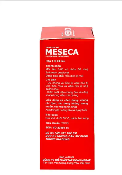 Thuốc xịt mũi Meseca Merap (60 liều) 2 Thuốc xịt mũi Meseca Merap (60 liều) - Ảnh 2