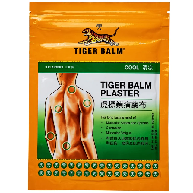Tiger Balm Plaster Cool Haw Par (7cm x 10cm) (12 gói x 3 miếng) 1 Tiger Balm Plaster Cool Haw Par (7cm x 10cm) (12 gói x 3 miếng)