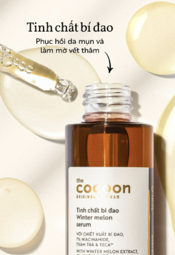 Tinh Chất Bí Đao Cocoon N7 70ml Hỗ Trợ Giảm Dầu Mờ Thâm Mụn 3 Tinh Chất Bí Đao Cocoon N7 70ml Hỗ Trợ Giảm Dầu Mờ Thâm Mụn - Ảnh 3