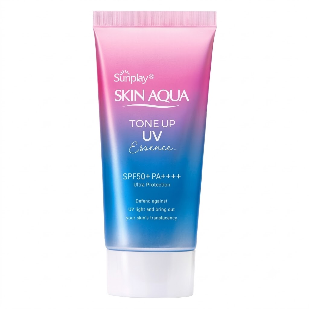 Tinh Chất Chống Nắng Skin Aqua Tone Up UV Essence SPF50+/PA++++ 50g Hiệu Chỉnh Sắc Da Sunplay 2 Tinh Chất Chống Nắng Skin Aqua Tone Up UV Essence SPF50+/PA++++ 50g Hiệu Chỉnh Sắc Da Sunplay - Ảnh 2